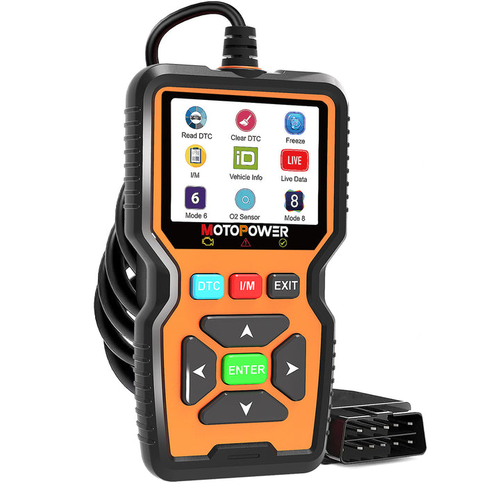 MOTOPOWER MP69039 Car OBD2 Scanner Code Reader Engine Fault Code Reader Scanner CAN Diagnostic Scan Tool Advanced Edition