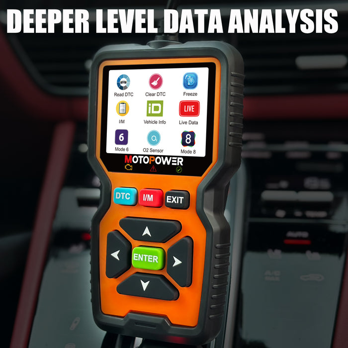 MOTOPOWER MP69039 Car OBD2 Scanner Code Reader Engine Fault Code Reader Scanner CAN Diagnostic Scan Tool Advanced Edition