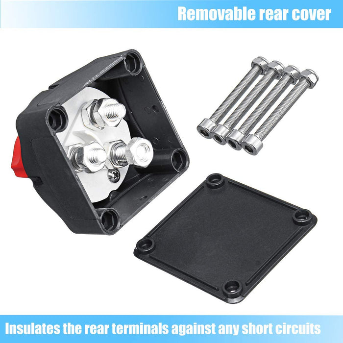MOTOPOWER MP69157 Battery Switch Battery Isolator 1-2-Both-Off Battery Disconnect Master Cutoff Switch for Marine Boat Car RV ATV UTV Vehicle