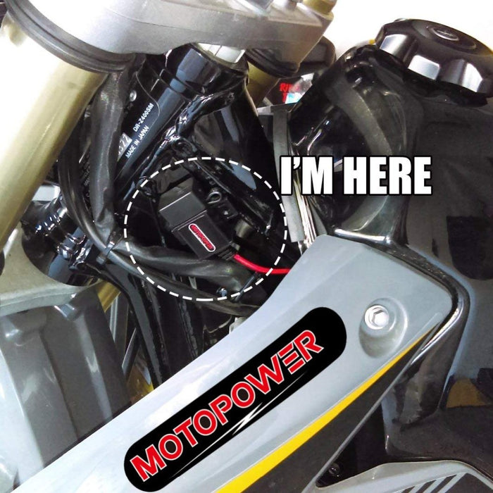 MOTOPOWER MP0609A 3.1Amp Motorcycle USB Charger Kit SAE to USB Adapter