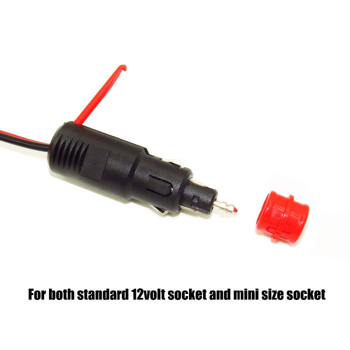 MP69014A  Dual Size Cigarette Lighter Plug to SAE Cable