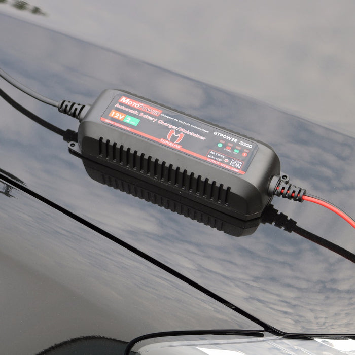 MOTOPOWER MP00207A 12V 2Amp Automatic Battery Charger for Lithium Ion Batteries