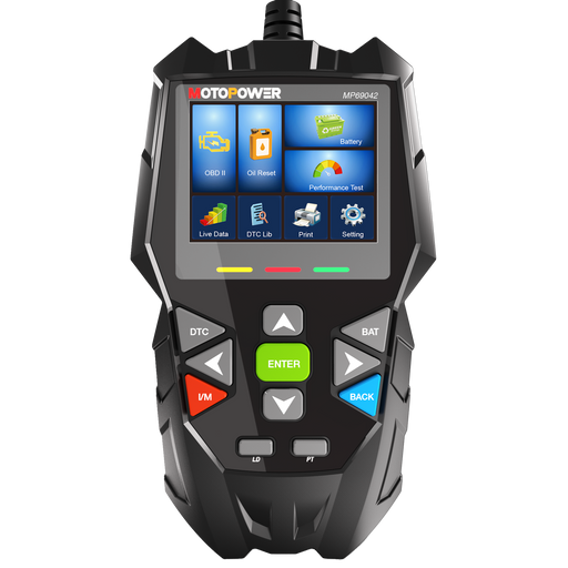MOTOPOWER MP69042 4 in 1 Code Reader Car Diagnostic Scan Tool Oil Maintenance Reset, Battery Test, Performance Test with Lifetime Update