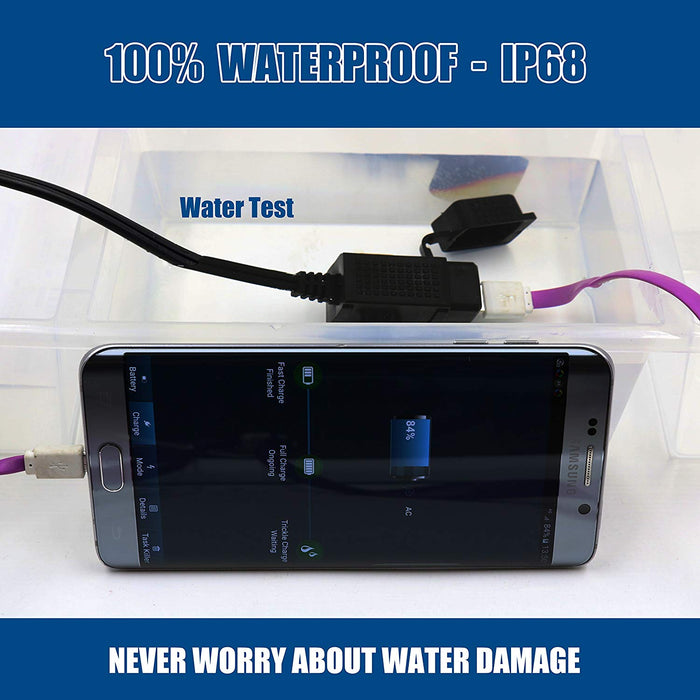 MP0609C 3.1Amp Waterproof Dual USB Charger
