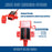 MP0609AR 3,1 Ampere USB-Ladegerät-Set, wasserdicht, Rot