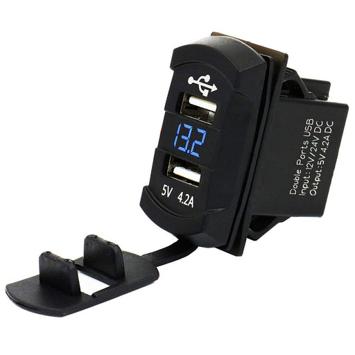 MP0612A 4,2 Ampere Dual-USB-Ladegerät mit LED-Anzeige 