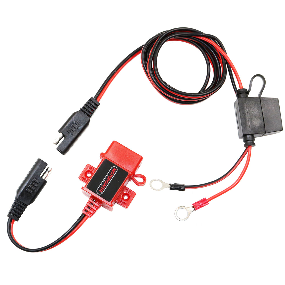 MP0609AR 3,1 Ampere USB-Ladegerät-Set, wasserdicht, Rot