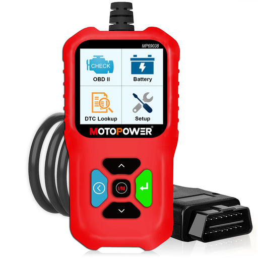 MOTOPOWER MP69038 Auto-OBD2-Scanner, Codeleser, Motorfehlercode-Lesegerät, CAN-Diagnose-Scan-Tool – Elite Edition 